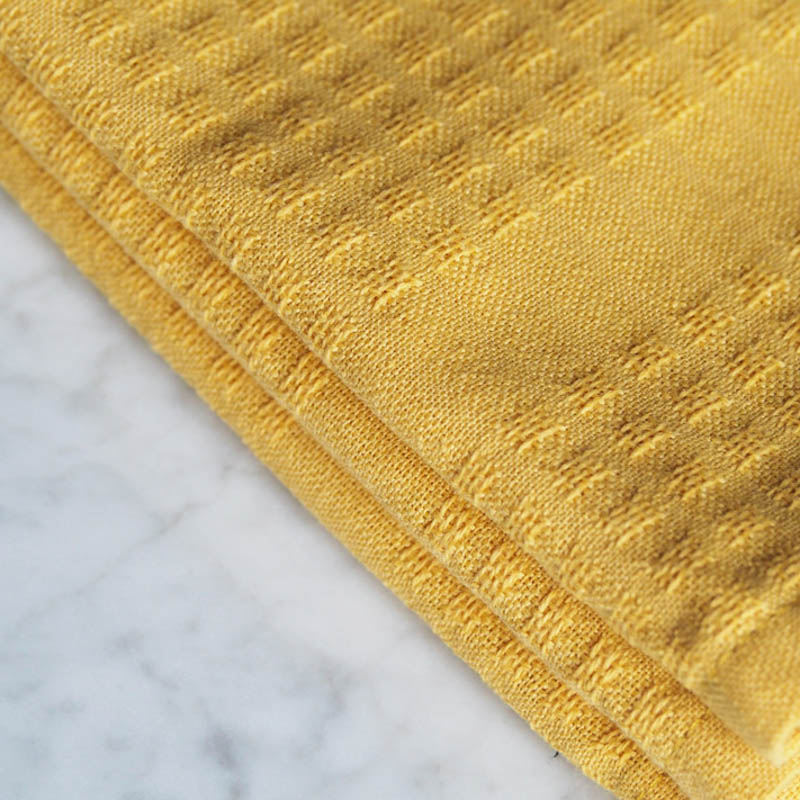 Torchon Gaufrex® uni couleur jaune