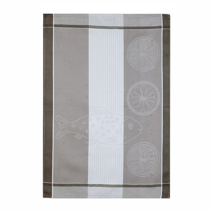 Torchon de cuisine jacquard 60x77cm Marianne Bleu