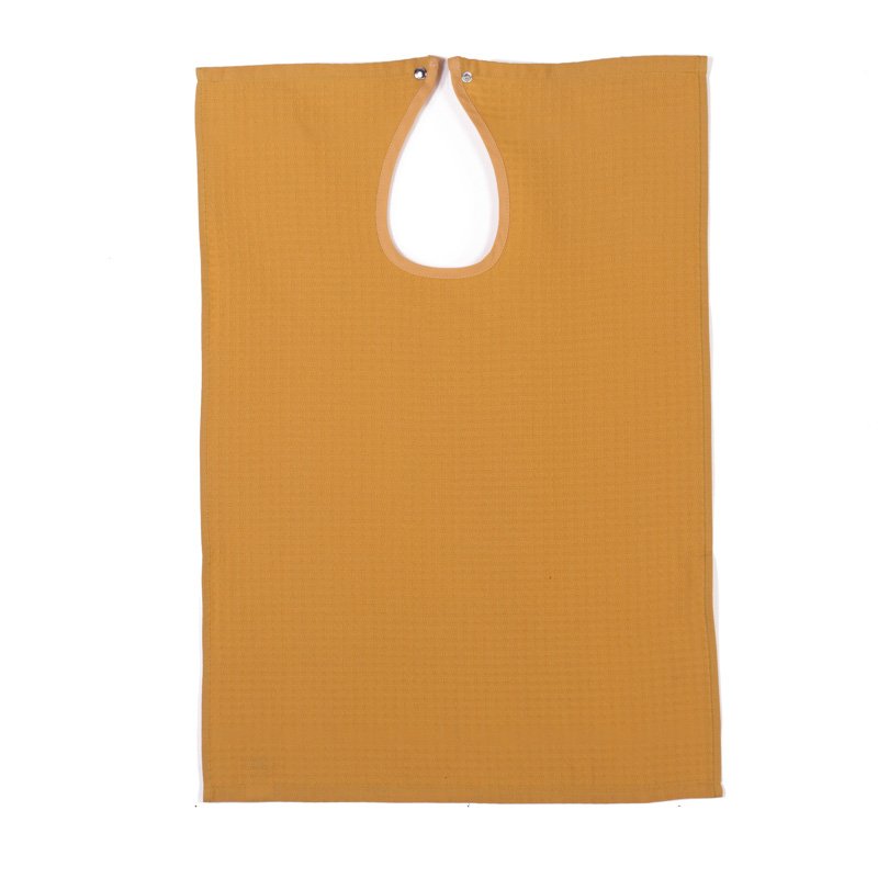 Lot de 2 Bavoirs Adultes Gaufrex® unis - Couleur curry