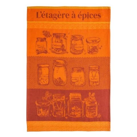 Torchons De Cuisine Amago - Lot De 2 En Jacquard Coton 50x70cm Gris/Blanc